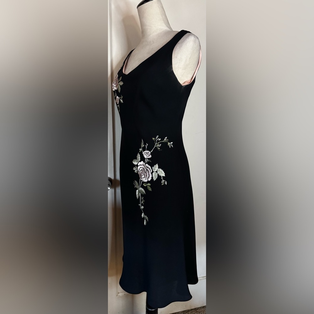 Vintage 90’s y2k Dainty Floral Midi Tulip Dress Gilmore Girls Lorelai Garden - Picture 3 of 13